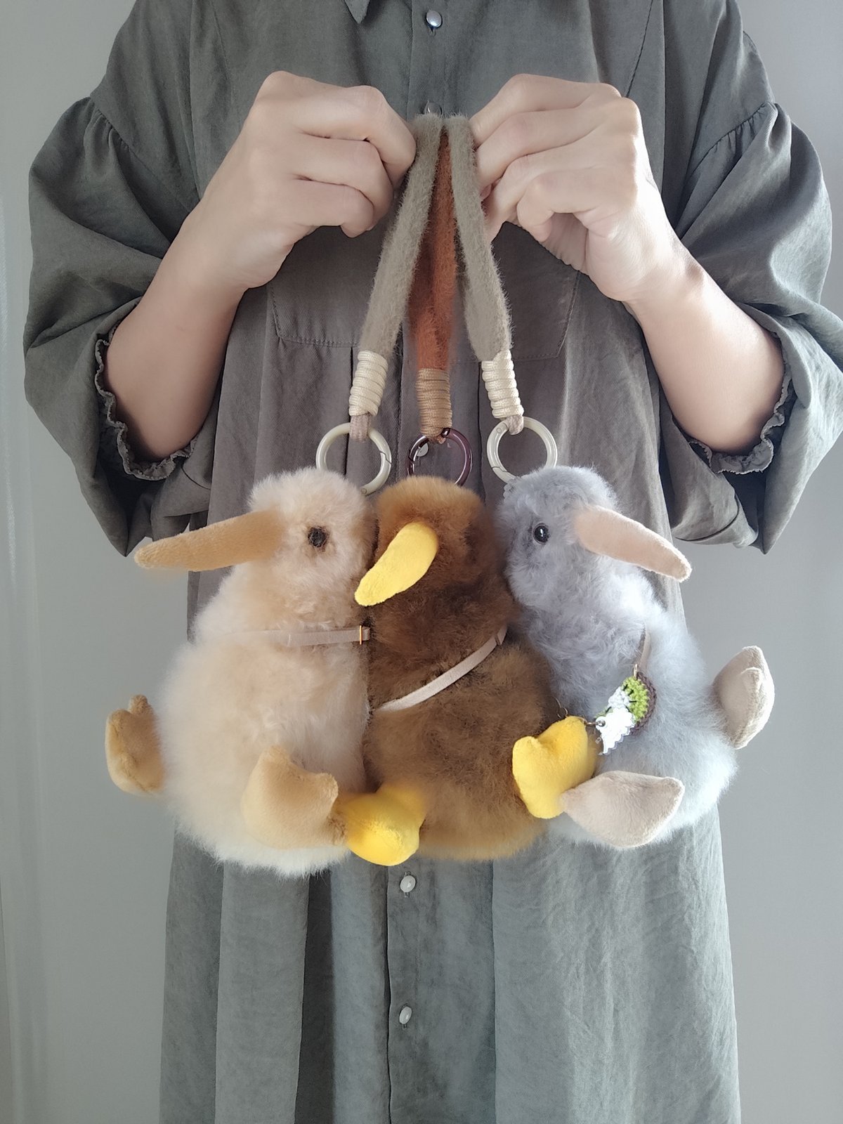 🥝Mサイズキウイキーチャーム(ポシェット付き) | Baby alpaca fuwari