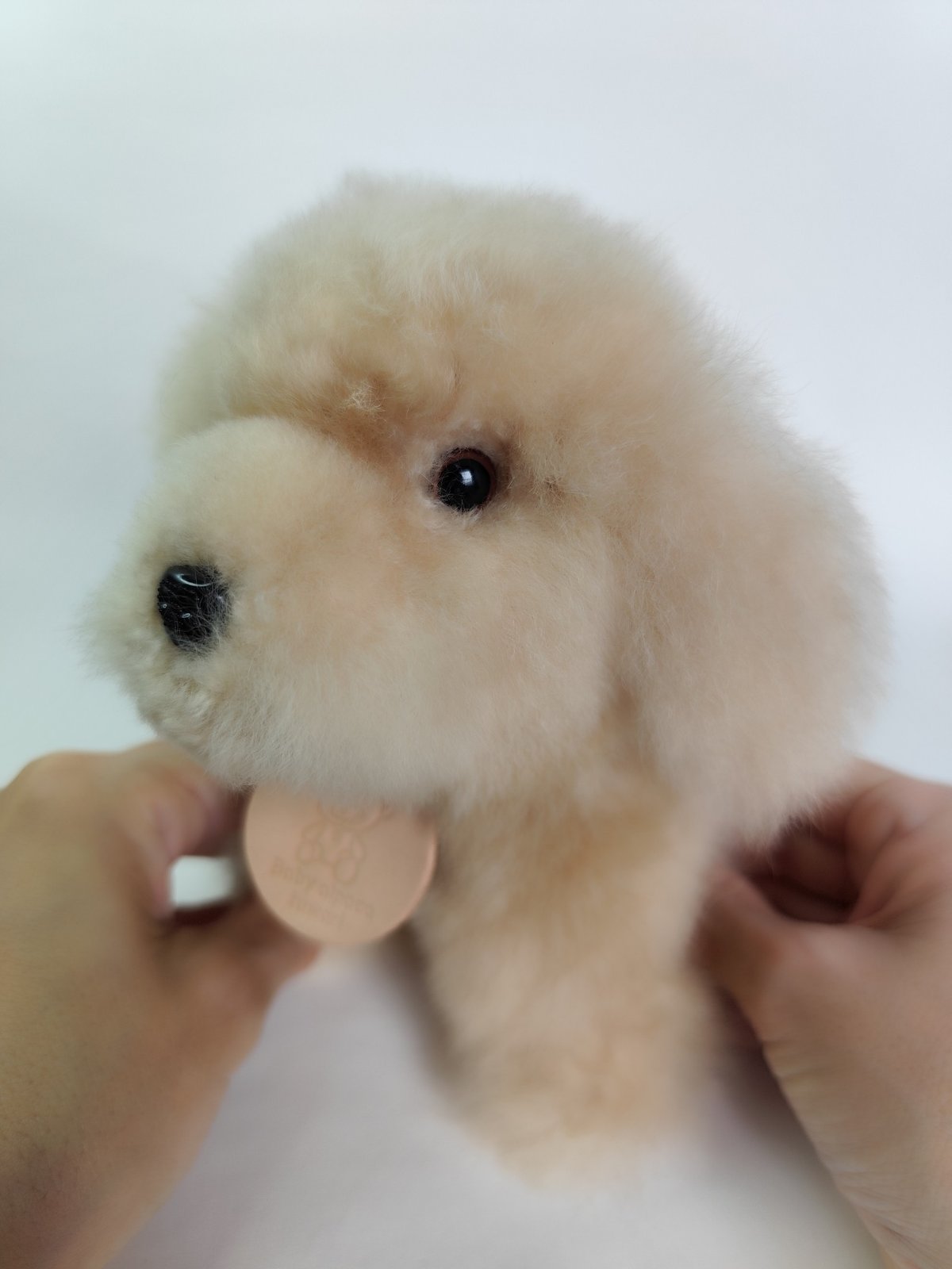 ベビーアルパカ毛ぬいぐるみ(プードル犬)