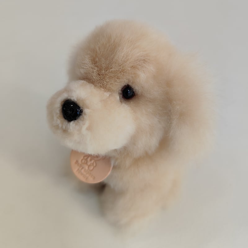 ベビーアルパカ毛ぬいぐるみ(プードル犬)