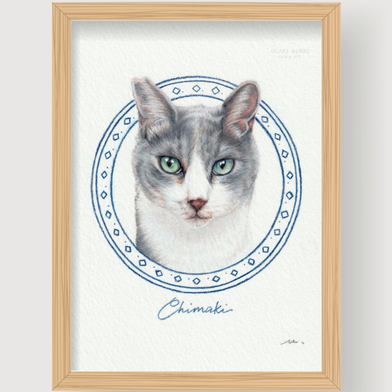 A様オーダー品】愛猫チマキくん色鉛筆画 | UCARI WORKS STORE