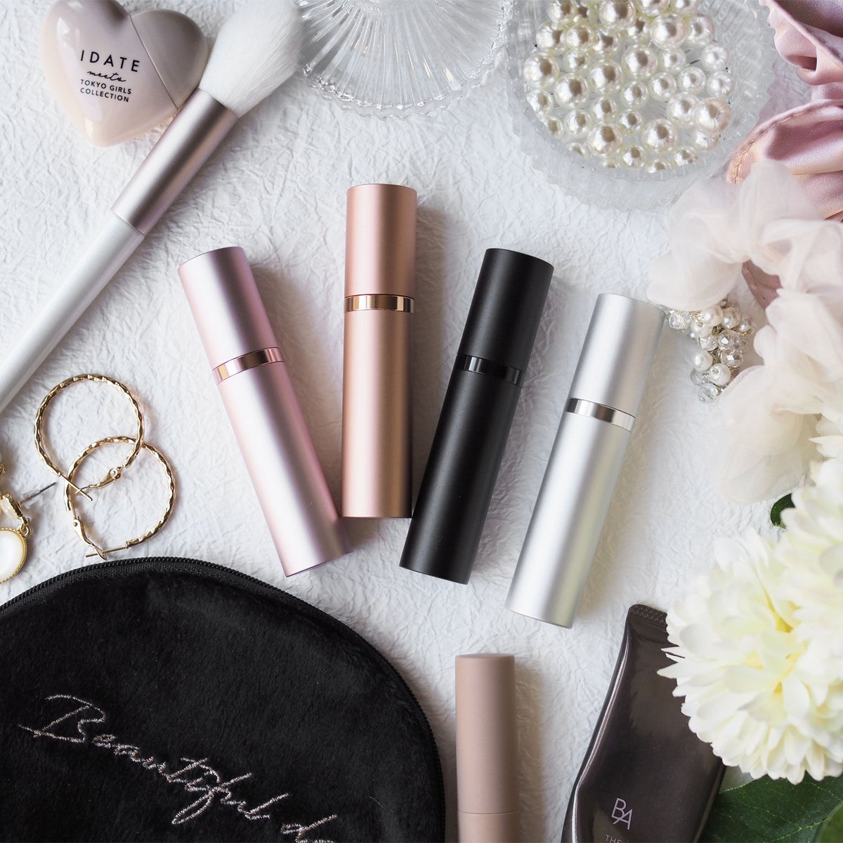 &sparkle アトマイザー 香水 持ち運び 香水入れ 底部充填 5ml 漏れない