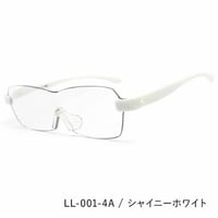 レサ ルーペメガネ 拡大鏡 122サイズ 男女兼用 拡大率1.6倍 LL-001-4Aシャイニーホワイト
