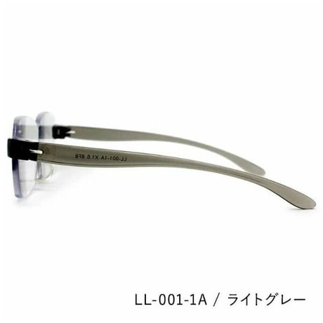 レサ ルーペメガネ 拡大鏡 122サイズ 男女兼用 拡大率1.6倍 LL-001 ライトグレー
