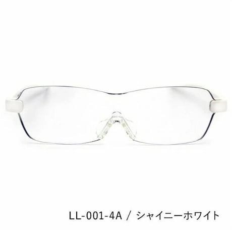 レサ ルーペメガネ 拡大鏡 122サイズ 男女兼用 拡大率1.6倍 LL-001-4Aシャイニーホワイト