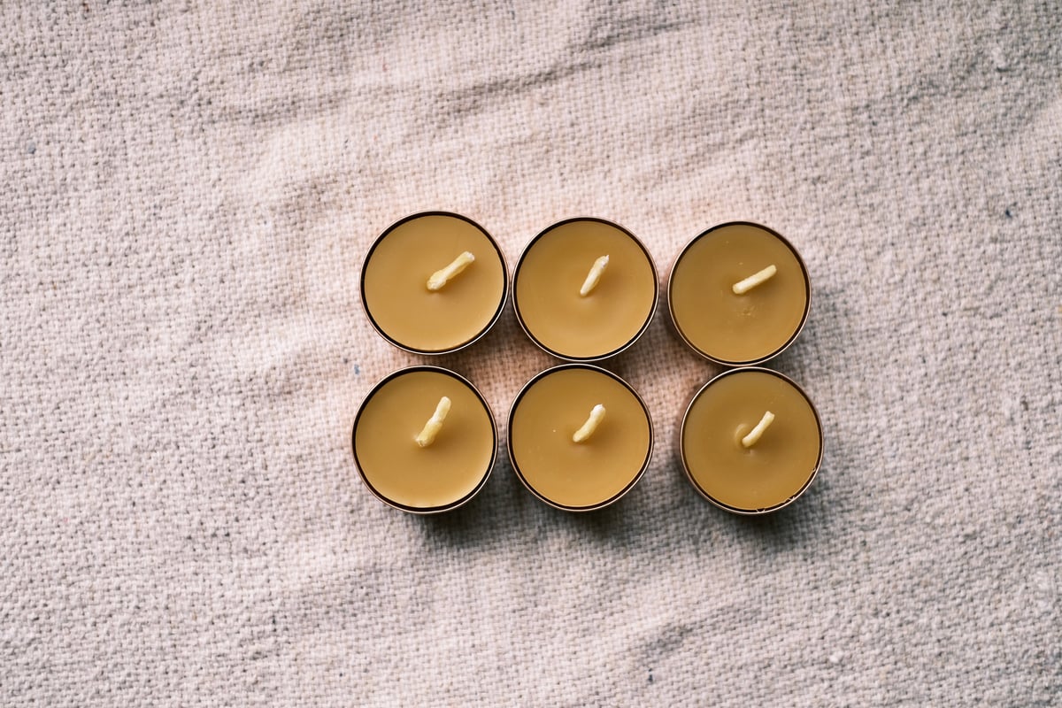 蜜蝋ティーライトキャンドル　60個 蜜蝋ティーライトキャンドル60個