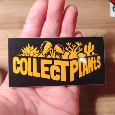 コレプラステッカー”LOGO”　１５００円以上購入時のみ購入可　collect plants