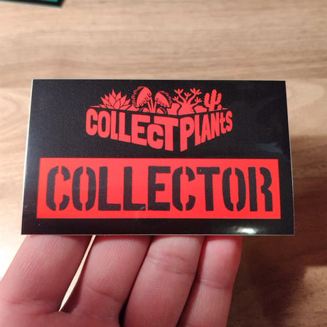コレプラステッカー”COLLECTOR”　１５００円以上購入時のみ購入可　collect plants  のコピー