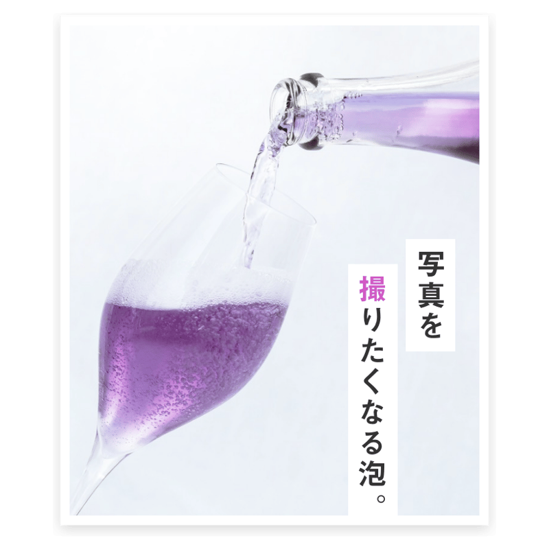 世界初 【紫ワイン スパークリング】 ボトルのみ 750ml パープルレイン
