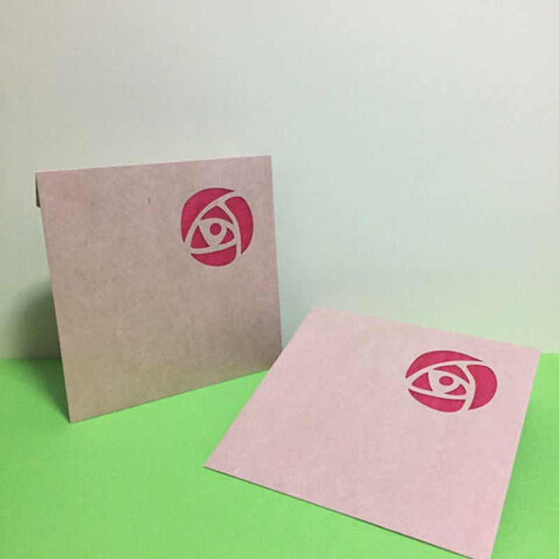 バラ】切り抜きマシカク封筒12cm＆カードset | 切り抜きマシカク