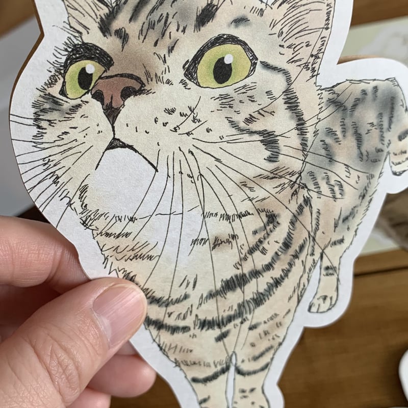 ねこだらけキジトラの子【切り抜きレターセット】 | 切り抜きマシカク