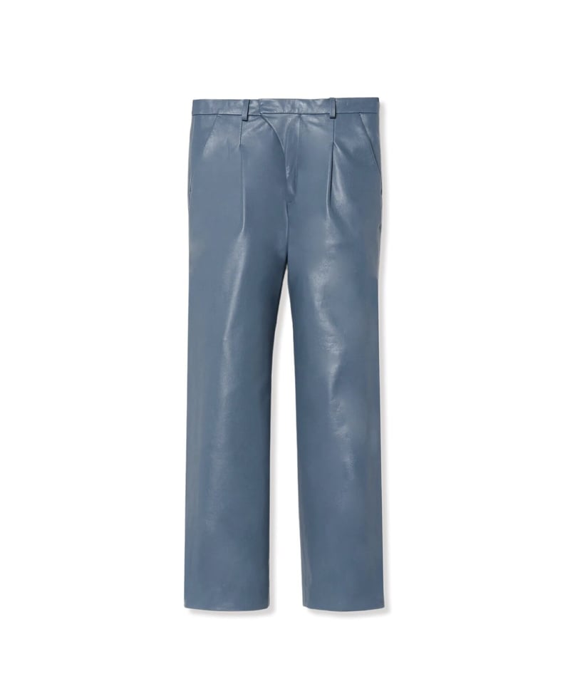 【極美品】VALAADO TEN 本革 レザーパンツ サイズ 42 Valaado Ten Blue Leather Pants | THE MOTEL