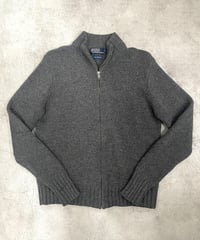 “Polo by Ralph Lauren” Grey Drivers Knit Jacket