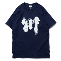 川 biglogo tee / 紺×白