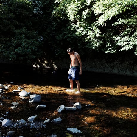川 nylon shorts / 紺