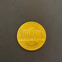 【中古希少】ウィーン金貨ハーモニー(1/2オンス)【配送料込】