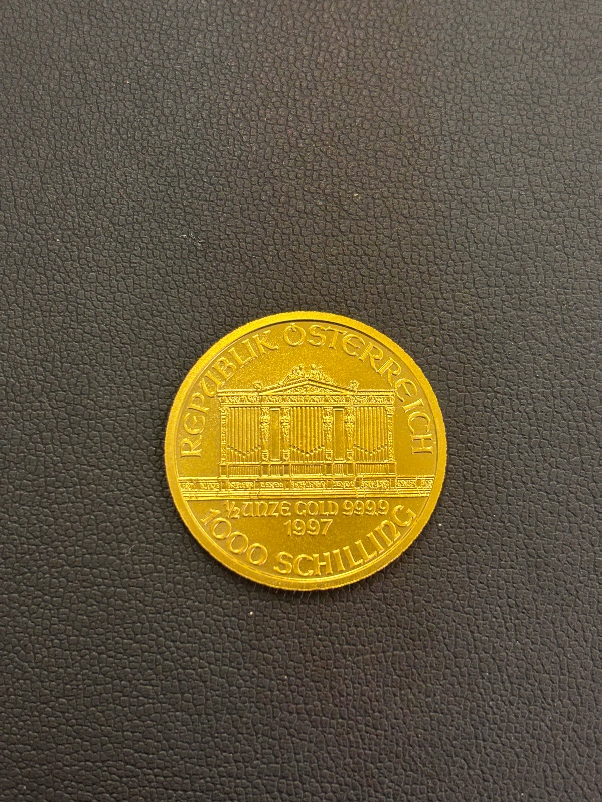 中古希少】ウィーン金貨ハーモニー(1/2オンス)【配送料込