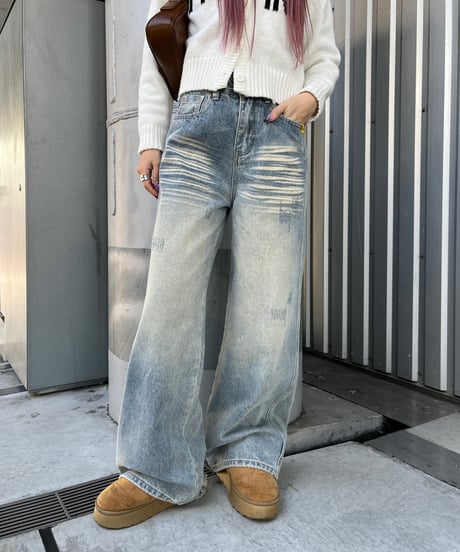 ルーズシルエットDENIMPT｢POKETTOLOGO｣#Ri0717