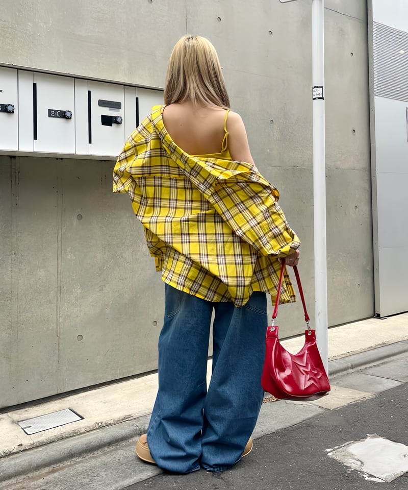 オーバーサイズチェックシャツ｢DELIVERY｣#Ri0792-1 | Miney
