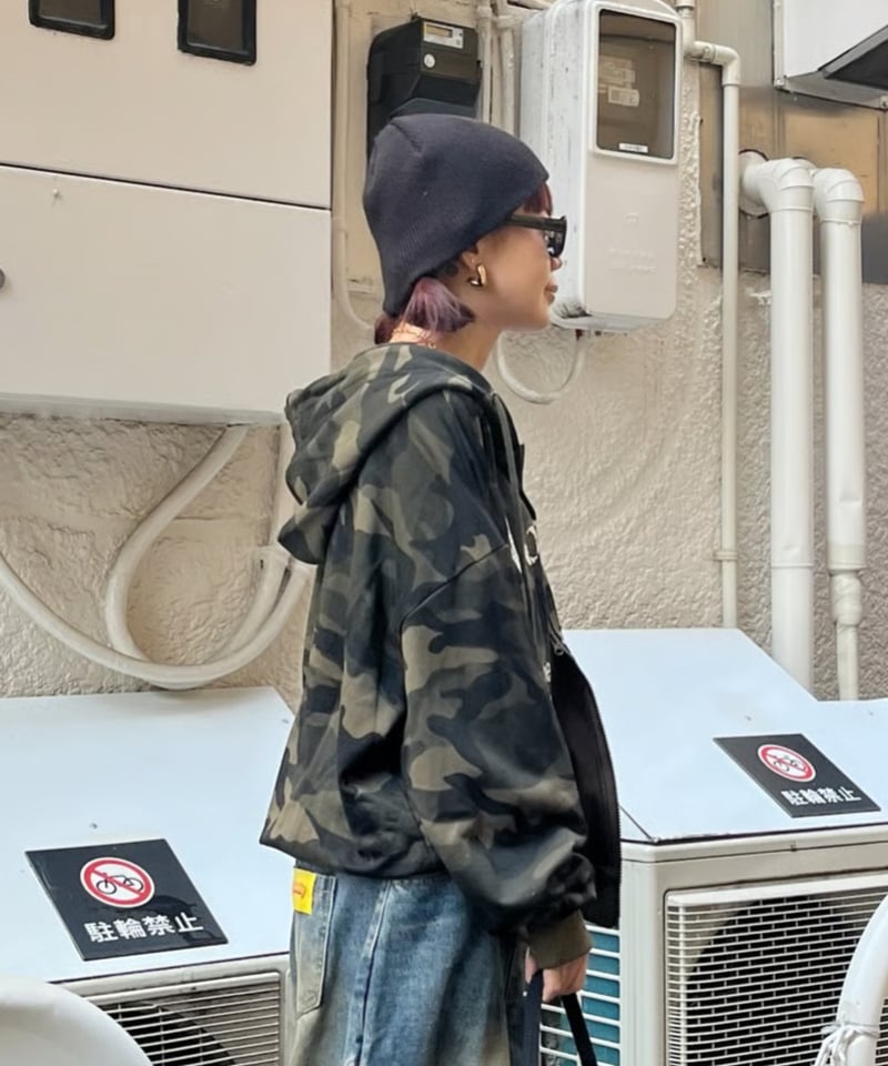 オーバーサイズWZIPパーカー｢MILITARY STREET｣#Ri0846 | Miney
