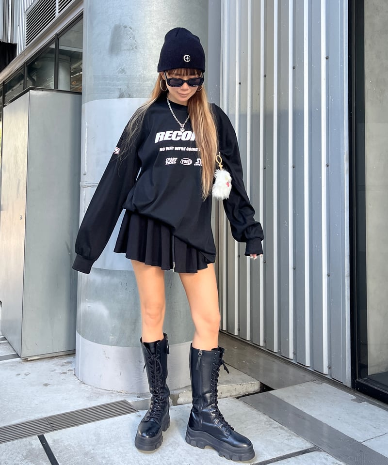 な*べ様 【オークション】 VSPO!LOOK CLIP OTBN TEE Mサ オーバーサイズカサカサロンT｢RECORDS｣#Ri0810 | Miney
