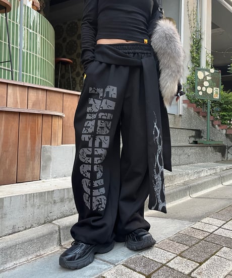 タイダイ フリース 紫 itimi shury スウェット パンツ ganni