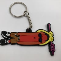 "MOST WANTED" rubber keychain