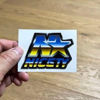 NICETY "star" vinyl sticker (gr)