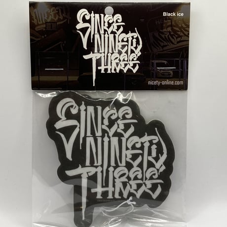 “SINCE NINETY THREE” air freshener