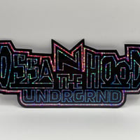 "LOGO" glitter sticker