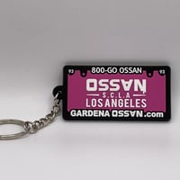 “GARDENA OSSAN” rubber keychain pink