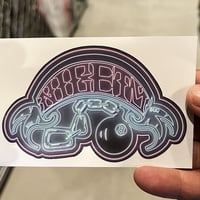 “8 ball” vinyl sticker / neon