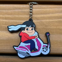 scooter pvc keychain / pink