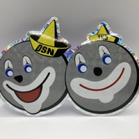 "LAUGH FOREVER" hologram sticker