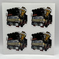“CARGOS” vinyl sticker mini x 4