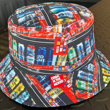 "JOAQUIN" indigo denim リバーシブル bucket hat