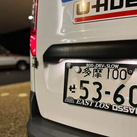 EAST LOS OSSAN licence plate frame x 2枚
