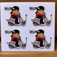 scooter small sticker x 4