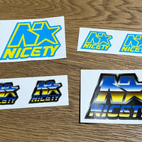 NICETY "star" vinyl sticker / 4枚セット