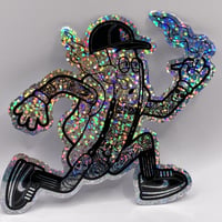 "FOSHO" glitter sticker