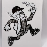 "FOSHO" sticker (black & white)