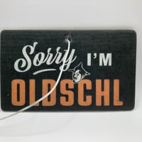 "OLDSCHL" air freshener