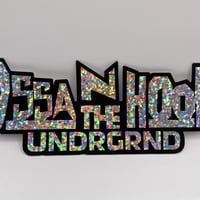 "LOGO" glitter sticker