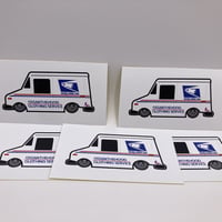 "USPS MINI" sticker 5枚セット