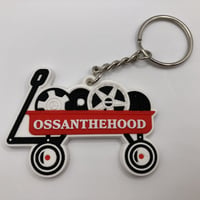 "FLYER" rubber keychain / red