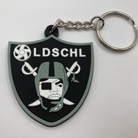 "RAID" rubber keychain