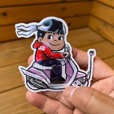 scooter hologram vinyl sticker