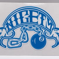 "8 ball" sticker / skyblue