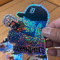 “アイス” glitter sticker