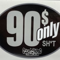 "90s" sticker / black