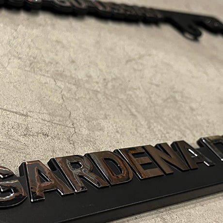 GARDENA OSSAN license plate frame "chrome"